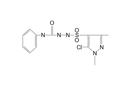 1-[(5-chloro-1,3-dimethylpyrazol-4-yl)sulfonyl]-4-phenylsemicarbazide