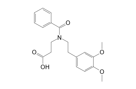 N-benzoyl-N-(3,4-dimethoxyphenethyl)-β-alanine