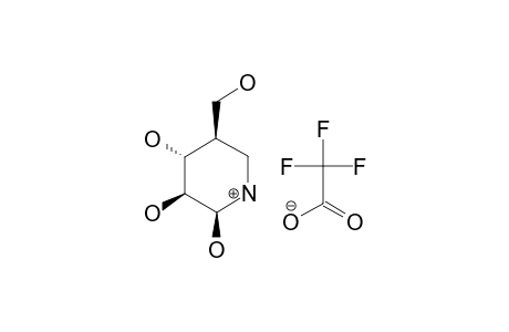 (2-R/S,3-S,4-R,5-R)-5-(HYDROXYMETHYL)-2,3,4-TRIHYDROXY-PIPERIDINE_TRIFLUOROACETATE;BETA_ANOMER