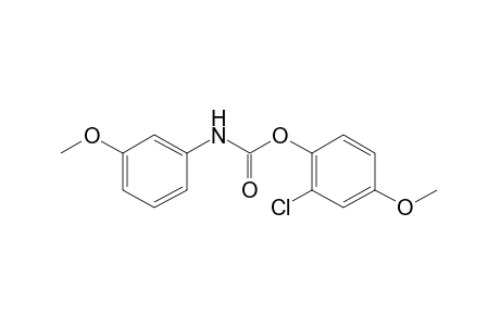 m-methoxycarbanilic acid, 2-chloro-4-methoxyphenyl ester