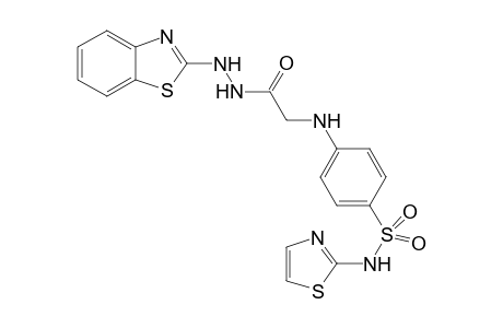 4-((2-(2-(Benzo[d]thiazol-2-yl)hydrazinyl)-2-oxoethyl)amino)-N-(thiazol-2-yl)benzenesulfonamide
