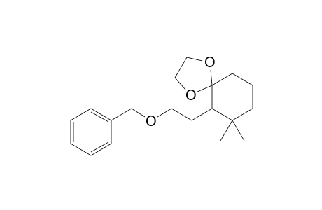 6-[2-(Benzyloxy)ethyl]-7,7-dimethyl-1,4-dioxaspiro[4.5]decane