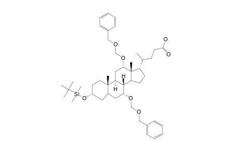 3-TERT.-BUTYLDIMETHYLSILYLOXY-7,12-BIS-[(BENZYLOXY)-METHOXY]-CHOLANOIC-ACID