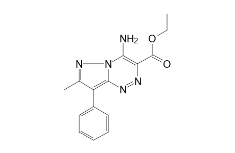 4-AMINO-7-METHYL-8-PHENYLPYRAZOLO[5,1-c]-as-TRIAZINE-3-CARBOXYLIC ACID, ETHYL ESTER