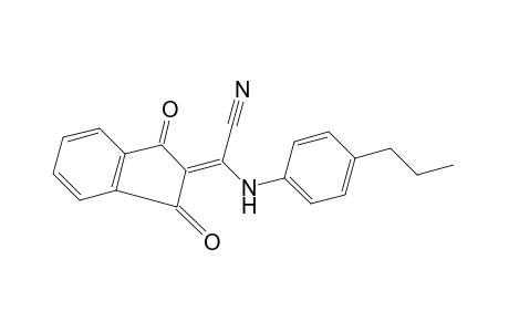 1,3-dioxo-alpha-(p-propylanilino)-delta square, alpha- indanacetonitrile