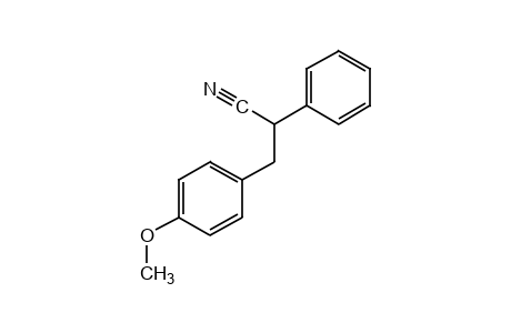 3-(p-methoxyphenyl)-2-phenylpropionitrile