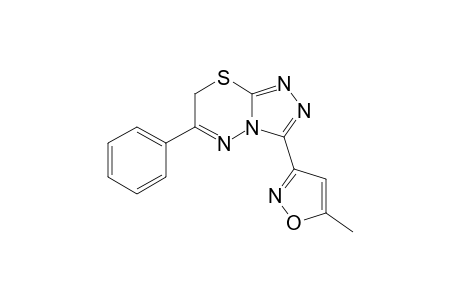 5-Methyl-3-(6-phenyl-7H-[1,2,4]triazolo[3,4-b][1,3,4]thiadiazin-3-yl)-1,2-oxazole