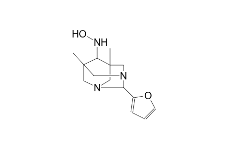 hydroxylamine, N-[2-(2-furanyl)-5,7-dimethyl-1,3-diazatricyclo[3.3.1.1~3,7~]dec-6-yl]-