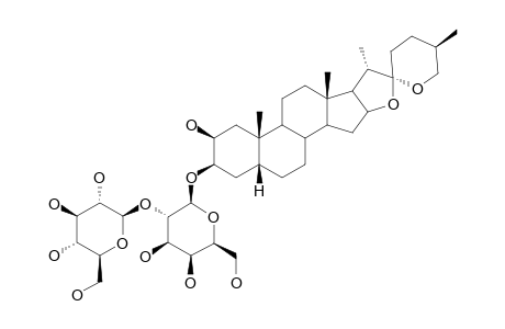SAPONIN-YS-V;25(R)-5-BETA-SPIROSTANE-2-BETA,3-BETA-DIOL-3-O-BETA-D-GLUCOPYRANOSYL-(1->2)-BETA-D-GALACTOPYRANOSIDE