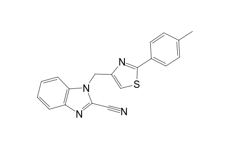 1H-1,3-Benzimidazole-2-carbonitrile, 1-[[2-(4-methylphenyl)-4-thiazolyl]methyl]-