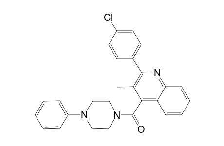 2-(4-Chlorophenyl)-3-methyl-4-[(4-phenyl-1-piperazinyl)carbonyl]quinoline