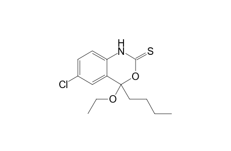 4-Butyl-6-chloro-4-ethoxy-1,4-dihydro-3,1-benzoxazine-2-thione