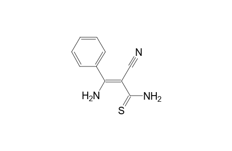 3-Amino-2-cyano-3-phenylthioacrylamide