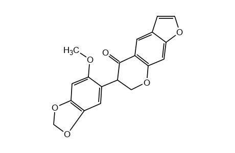 6,7-dihydro-6-(6-methoxy-1,3-benzodioxol-5-yl)-5H-furo[3,2-g][1]benzopyran-5-one