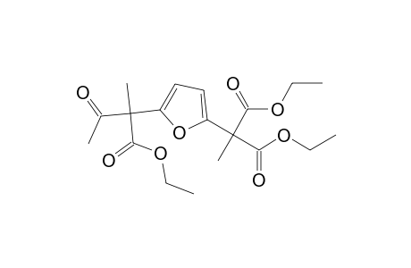 2-[1'-(Ethoxycarbonyl-1'-acetylethyl]-5-[1",1"-bis(ethoxycarbonyl)ethyl]furan