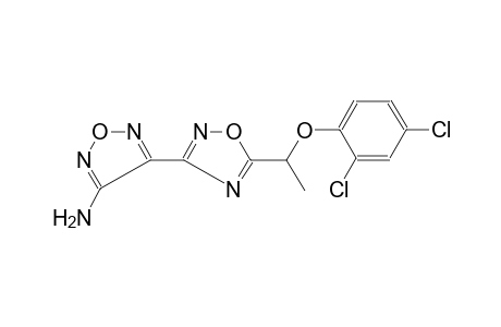 4-[5-[1-(2,4-dichloro-phenoxy)-ethyl]-[1,2,4]oxadiazol-3-yl]-furazan-3-ylamine
