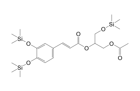 Glycerol <1-acetyl-2-caffeoyl->, tri-TMS