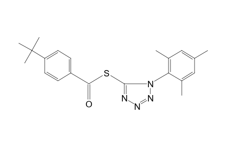 p-tert-butylthiobenzoic acid, S-ester with 1-mesityl-1H-tetrazole-5-thiol