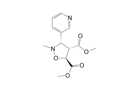 Dimethyl[3rs-(3.alpha.,4.alpha.,5.beta.)]-2-methyl-3-(3'-pyridinyl)-isoxazolidine-4,5-dicarboxylate