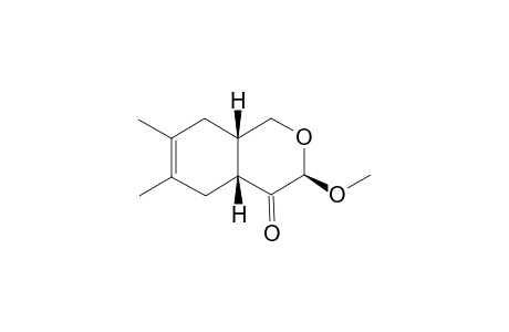 (3R,4AR,8AS)-6,7-DIMETHYL-3-METHOXY-4A,5,8,8A-TETRAHYDRO-1H-2-BENZOPYRAN-4(3H)-ONE