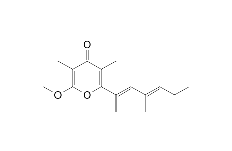 2-methoxy-3,5-dimethyl-6-[(2E,4E)-4-methylhepta-2,4-dien-2-yl]pyran-4-one