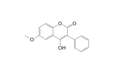 4-Hydroxy-6-methoxy-3-phenyl-1-benzopyran-2-one