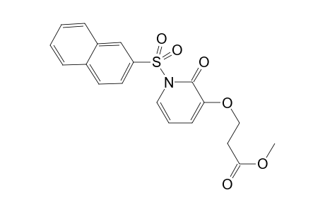 3-(3'-Methoxy-3'-oxopropoxy)-1-[(naphthalen-2'-yl)sulfonyl]-1H-pyridin-2-one