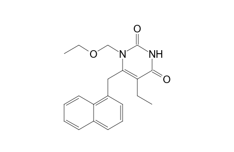 1-ETHOXYMETHYL-5-ETHYL-6-(1-NAPHTHYLMETHYL)-URACIL