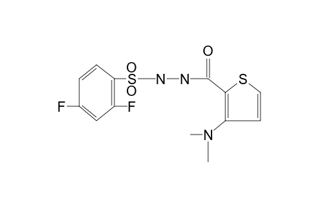 1-[3-(dimethylamino)-2-thenoyl]-2-[(2,4-difluorophenyl)sulfonyl]hydrazine