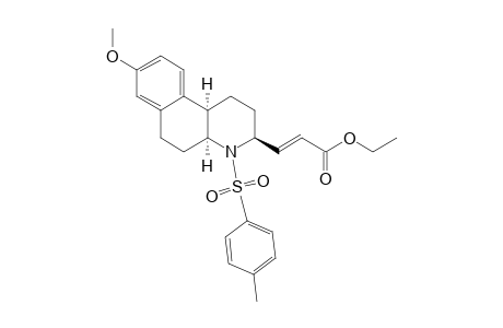 2-Propenoic acid, 3-[1,2,3,4,4a,5,6,10b-octahydro-8-methoxy-4-[(4-methylphenyl)sulfonyl]benzo[f]quinolin-3-yl]-, ethyl ester, [3S-(3.alpha.,4a.alpha.,10b.alpha.)]-