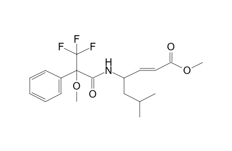 (E)-6-methyl-4-[(3,3,3-trifluoro-2-methoxy-1-oxo-2-phenylpropyl)amino]-2-heptenoic acid methyl ester