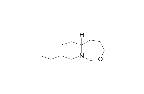 cis-(H-5a,H-8)-8-Ethyl-perhydro-pyrido(1,2-C)(1,3)oxazepine