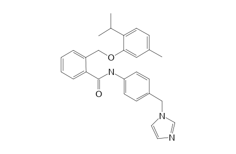 Benzamide, N-[4-(1H-imidazol-1-ylmethyl)phenyl]-2-[[5-methyl-2-(1-methylethyl)phenoxy]methyl]-