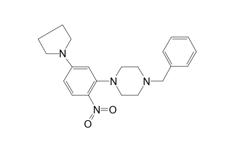 1-(2-nitro-5-pyrrolidin-1-yl-phenyl)-4-(phenylmethyl)piperazine