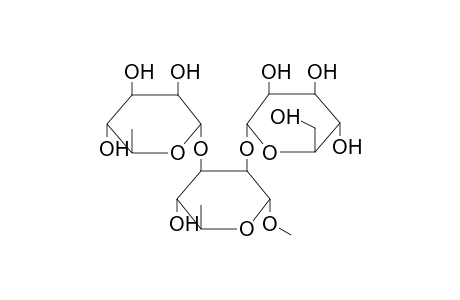 METHYL 2-O-(ALPHA-D-MANNOPYRANOSYL)-3-O-(ALPHA-L-RHAMNOPYRANOSYL)-ALPHA-L-RHAMNOPYRANOSE