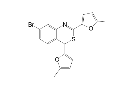 7-Bromo-2,4-bis(5-methyl-2-furyl)-4H-3,1-benzothiazine