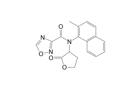 1,2,4-Oxadiazole-3-carboxamide, N-(2-methyl-1-naphthalenyl)-N-(tetrahydro-2-oxo-3-furanyl)-