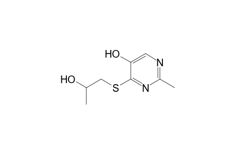 5-Pyrimidinol, 4-[(2-hydroxypropyl)thio]-2-methyl-