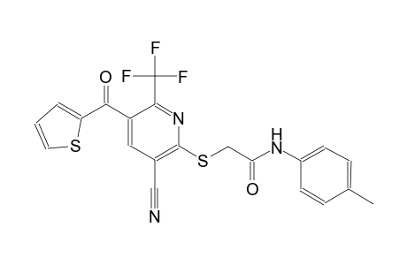 acetamide, 2-[[3-cyano-5-(2-thienylcarbonyl)-6-(trifluoromethyl)-2-pyridinyl]thio]-N-(4-methylphenyl)-