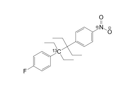 3,4-Diethyl-3-(4-nitrophenyl)-4-(4-fluorophenyl)hexane-4-13C