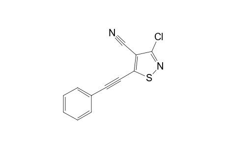 3-Chloro-5-(phenylethynyl)-isothiazole-4-carbonitrile