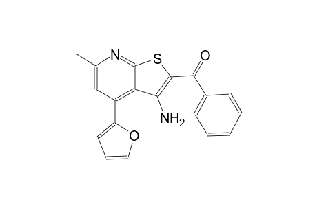 3-amino-4-(2-furyl)-6-methylthieno[2,3-b]pyridin-2-yl phenyl ketone