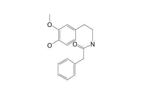 Phenethanamine, 4-hydroxy-3-methoxy-N-phenacetyl-