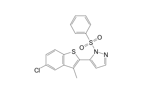 5-(5-chloro-3-methylbenzo[b]thien-2-yl)-1-(phenylsulfonyl)pyrazole