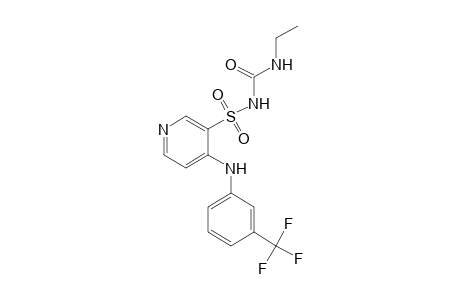 1-ETHYL-3-{[4-(alpha,alpha,alpha-TRIFLUORO-m-TOLUIDINO)-3-PYRIDYL]SULFONYL}UREA