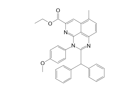 3-(4-Methoxyphenyl)-2-(diphenylmethyl)-5-(ethoxycarbonyl)-7-methylpyrido[2,3,4-de]quinazoline