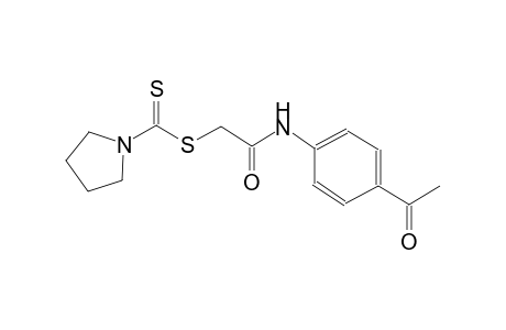 2-(4-acetylanilino)-2-oxoethyl 1-pyrrolidinecarbodithioate