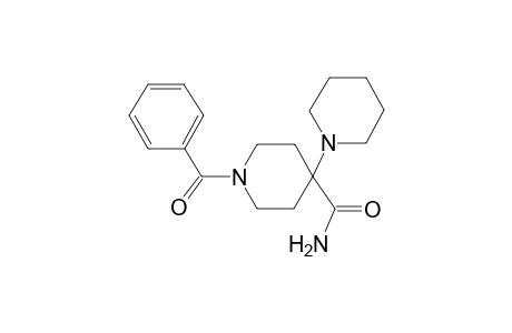 1-(Phenylcarbonyl)-4-piperidin-1-yl-piperidine-4-carboxamide