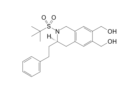 (3R)-2-(tert-Butanesulfonyl)-6,7-di(hydroxymethyl)-3-phenethyl-1,2,3,4-tetrahydroisoquinoline