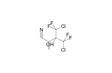 2-METHYLENE-3-HYDROXY-3-DIFLUOROCHLOROMETHYL-4,4-DIFLUORO-4-CHLOROBUTANOIC ACID, NITRIL